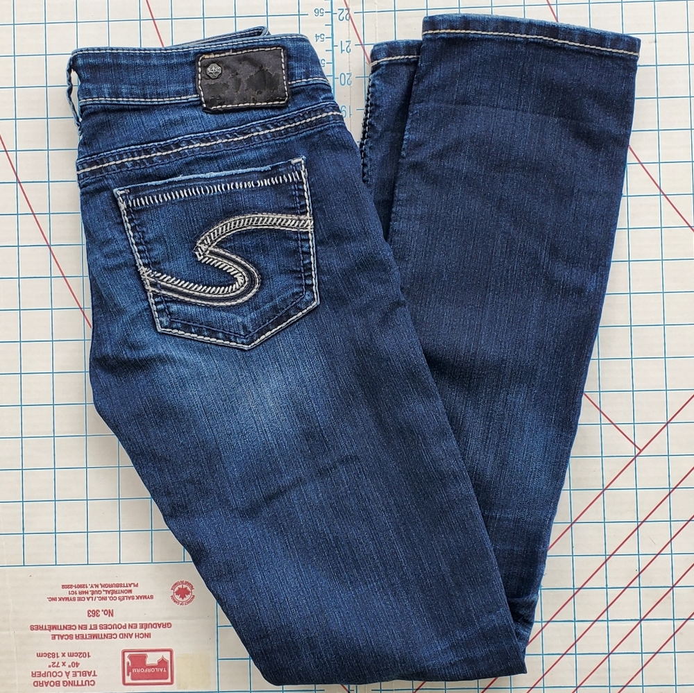 Silver Berkley Skinny Slim Women's Size 29/32 Jeans Actual 29x31.5 Denim